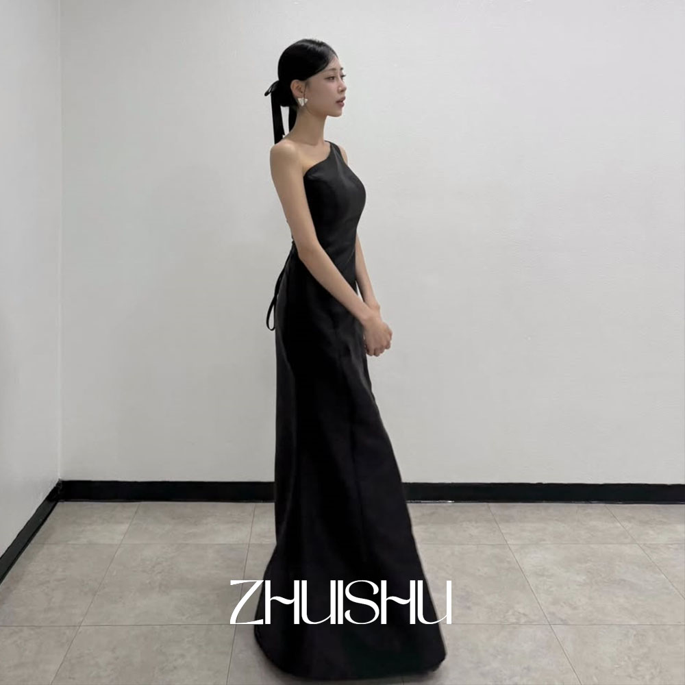 Modern Korean Lifestyle - ZHUISHU – robe de soirée noire